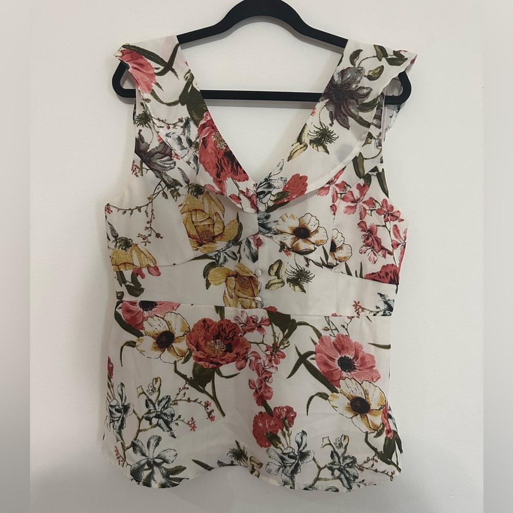 Floral blouse size XL